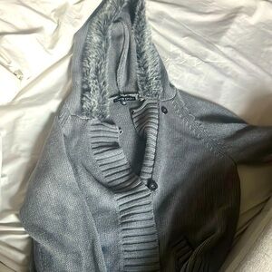 Sweater hoodie. Barely worn.